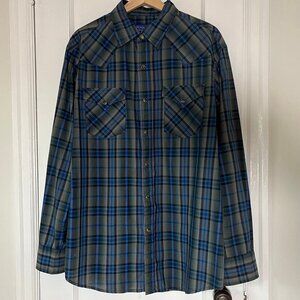Pendleton Long-sleeve Bishop Cotton Shirt Size Large